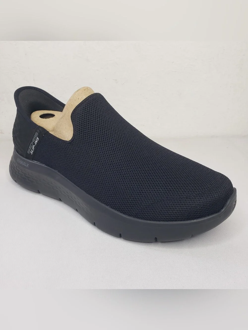 Skechers SINGLE RIGHT SHOE ONLY Black Mesh Slip-On Comfort Loafer REPLACEMENT